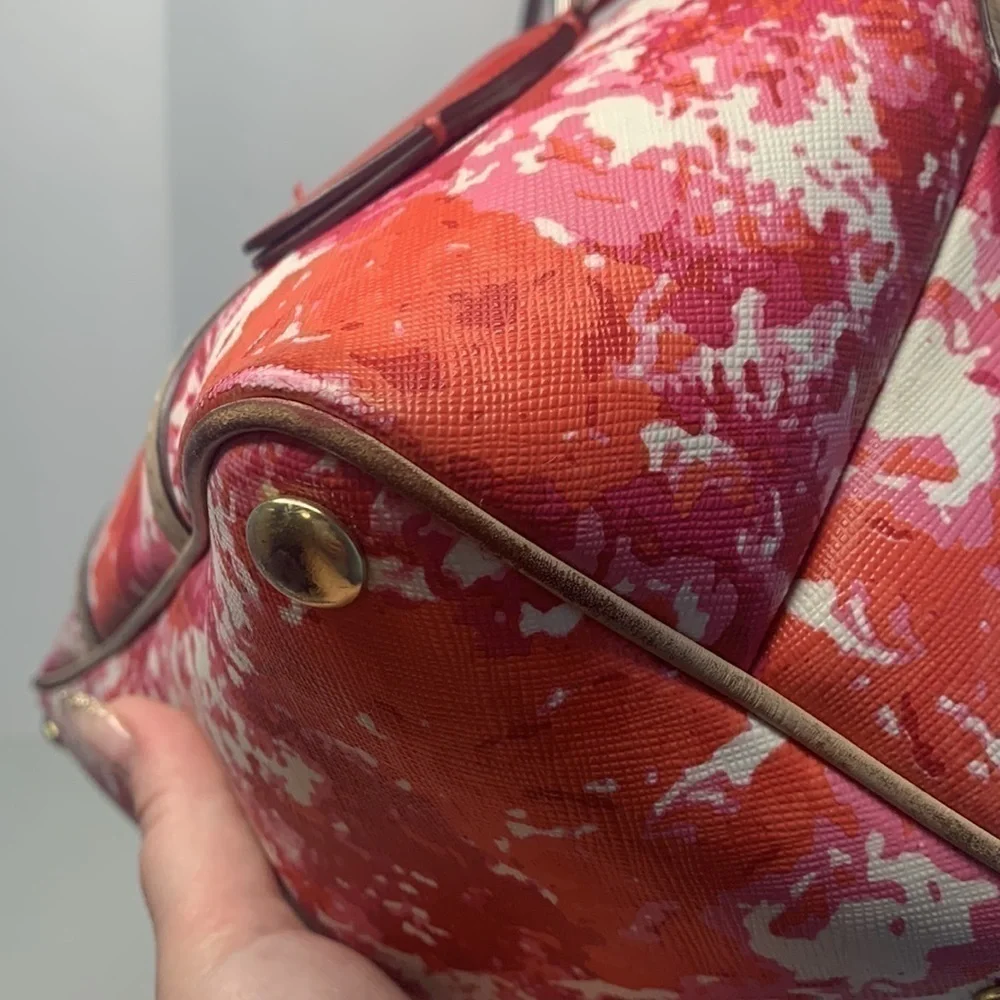 Coach Cora Rare F31341 Peyton Floral Domed Satchel
